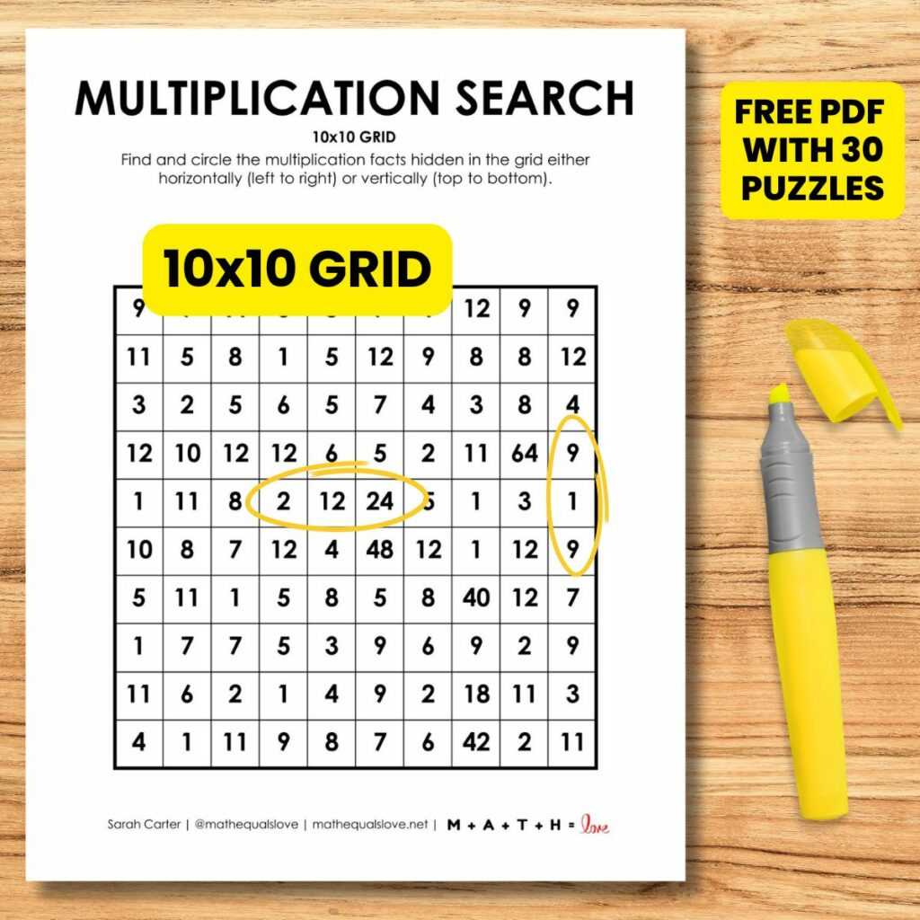 10x10 grid printable