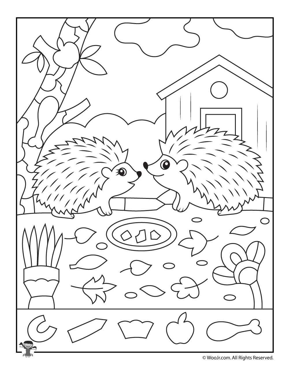 fall hidden picture printable