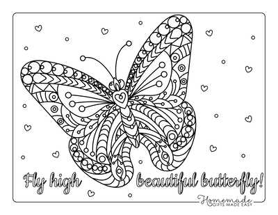 free printable coloring pages flowers and butterflies