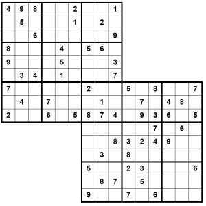 free printable samurai sudoku puzzles