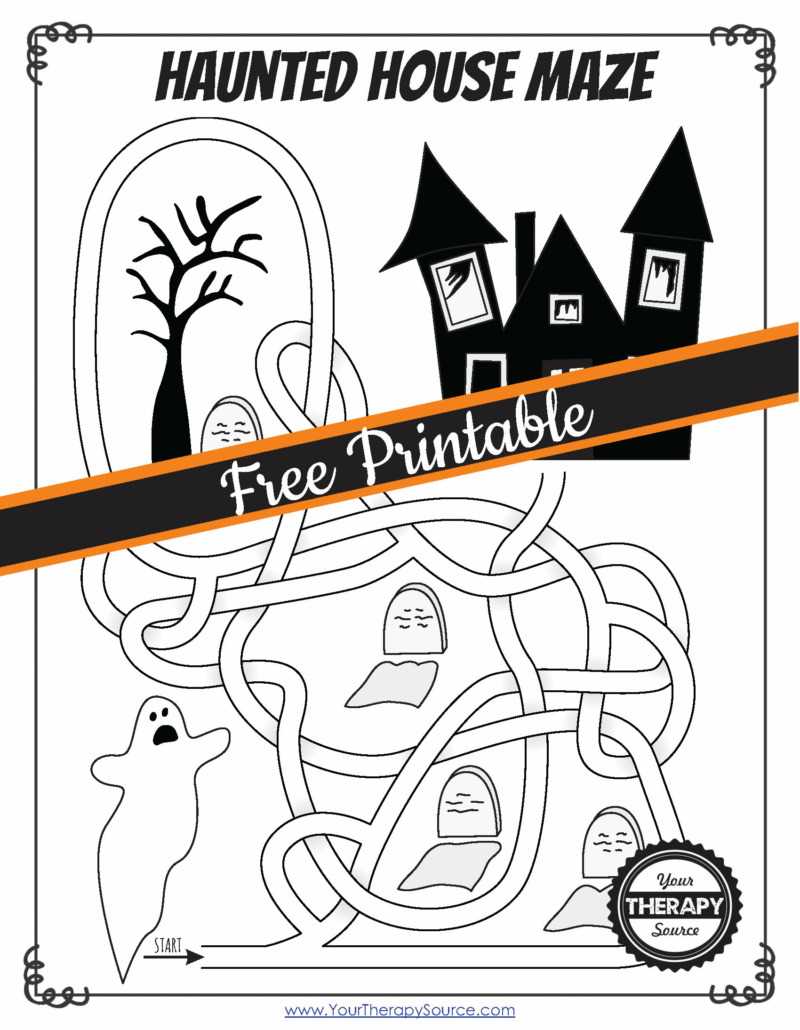 halloween mazes printable