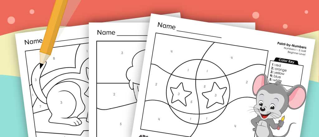 printable color by number preschool