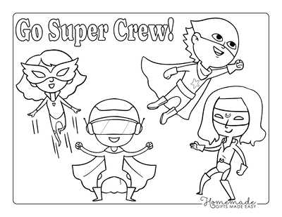 superhero template printable