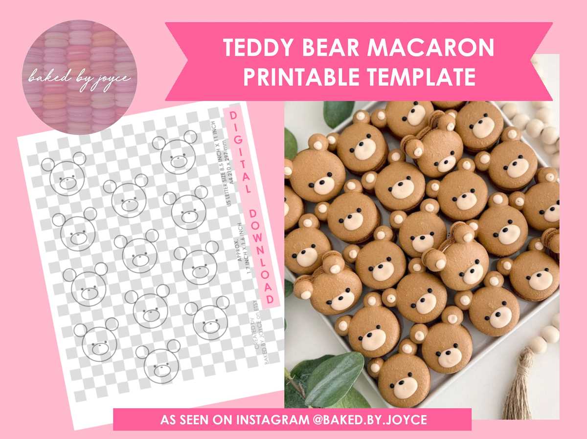 macaron template printable