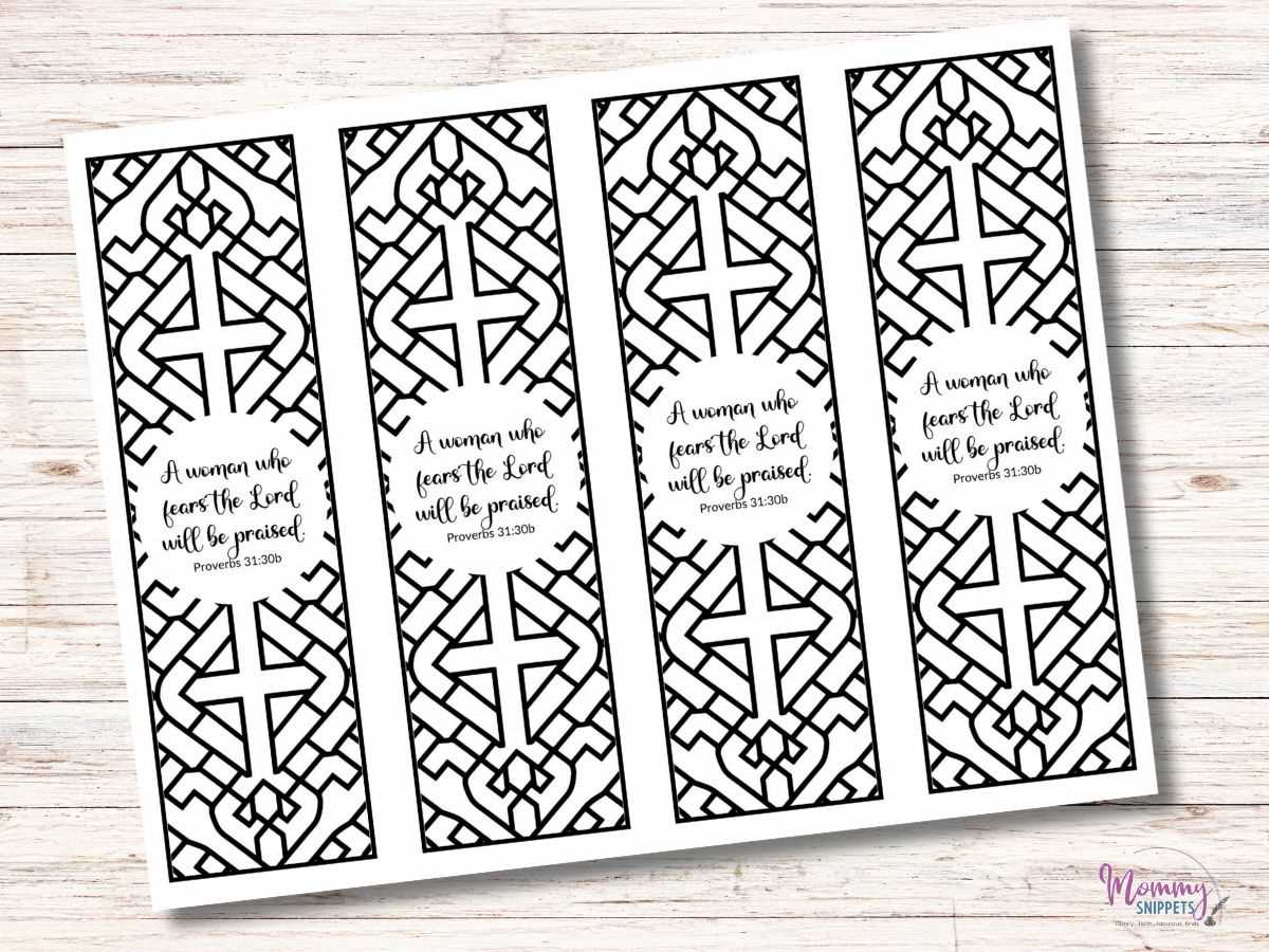 free printable bible verse bookmarks to color