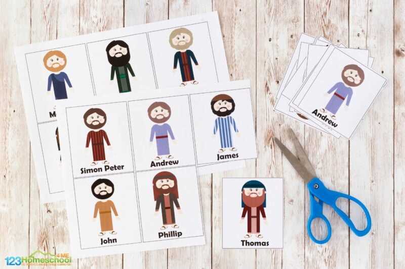 free printable 12 disciples craft for preschoolers