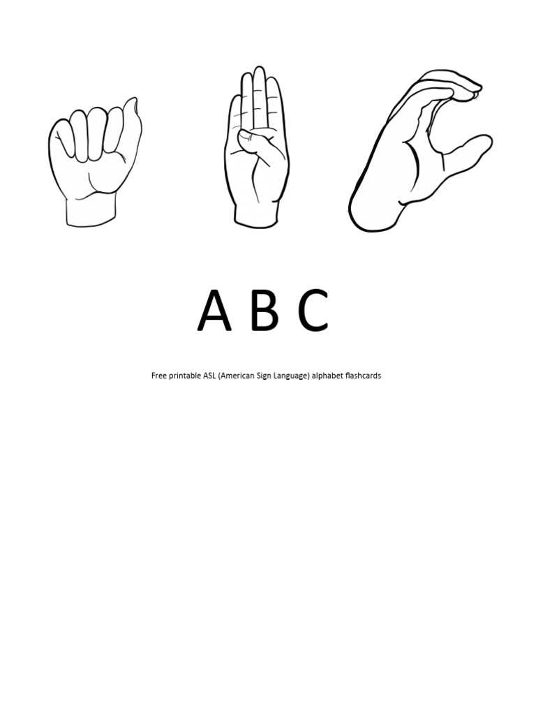 printable asl flash cards