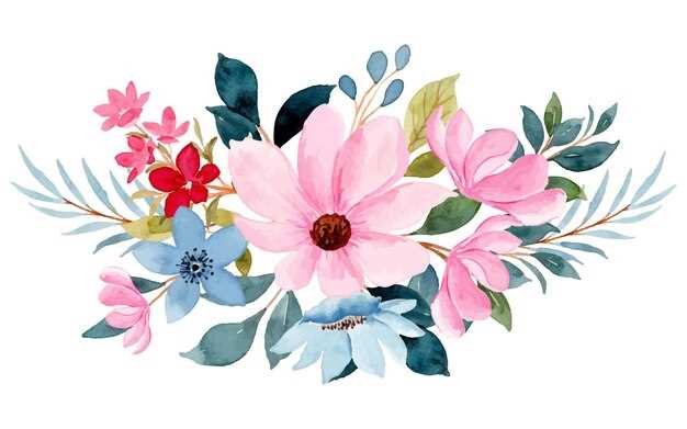 watercolor flower printable