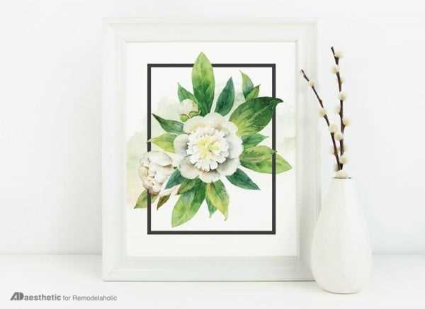 watercolor flower printable