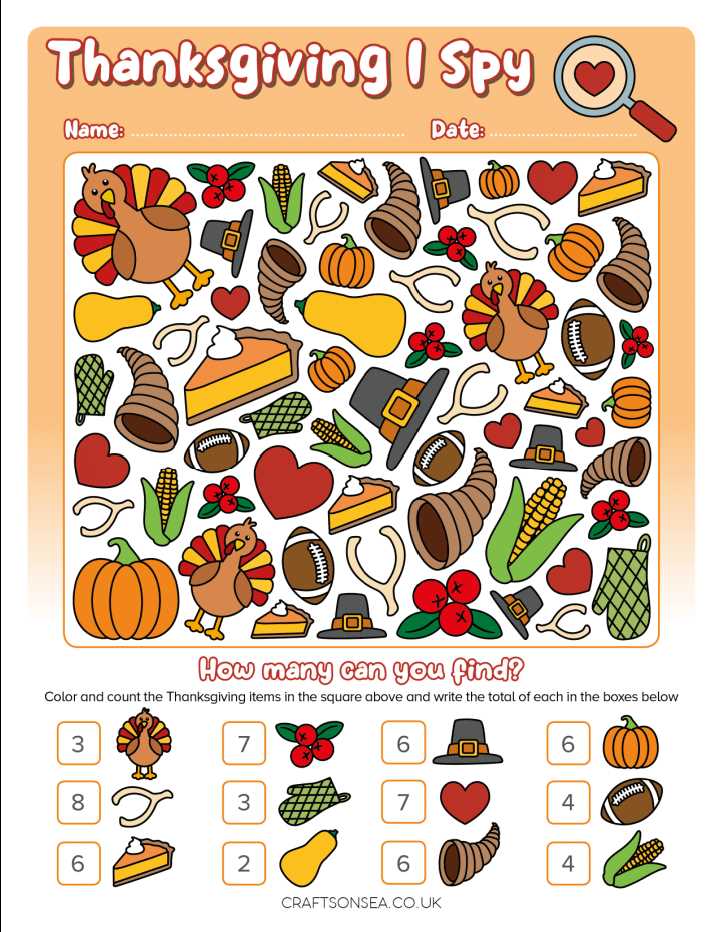 free printable thanksgiving sheets