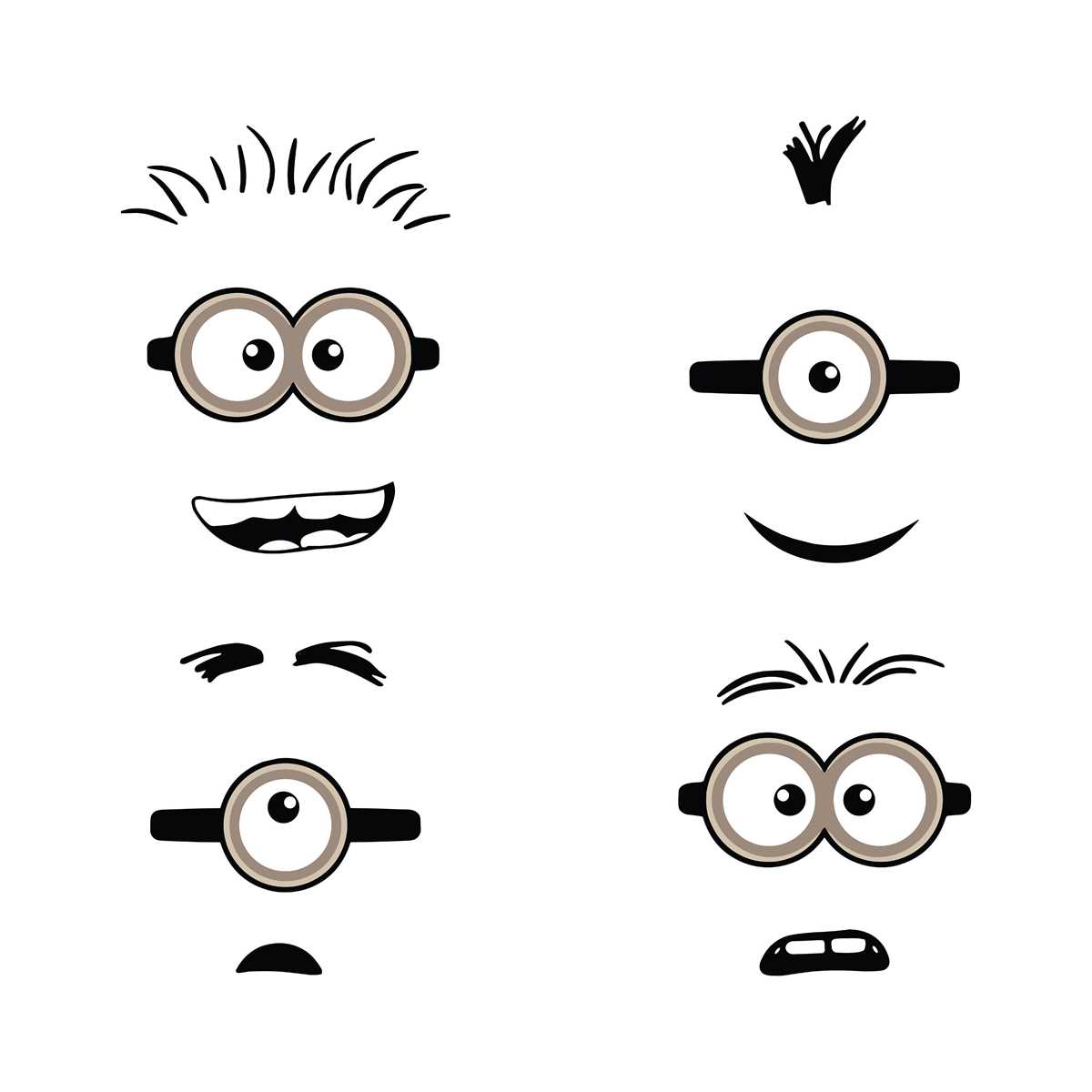 minions eyes printable