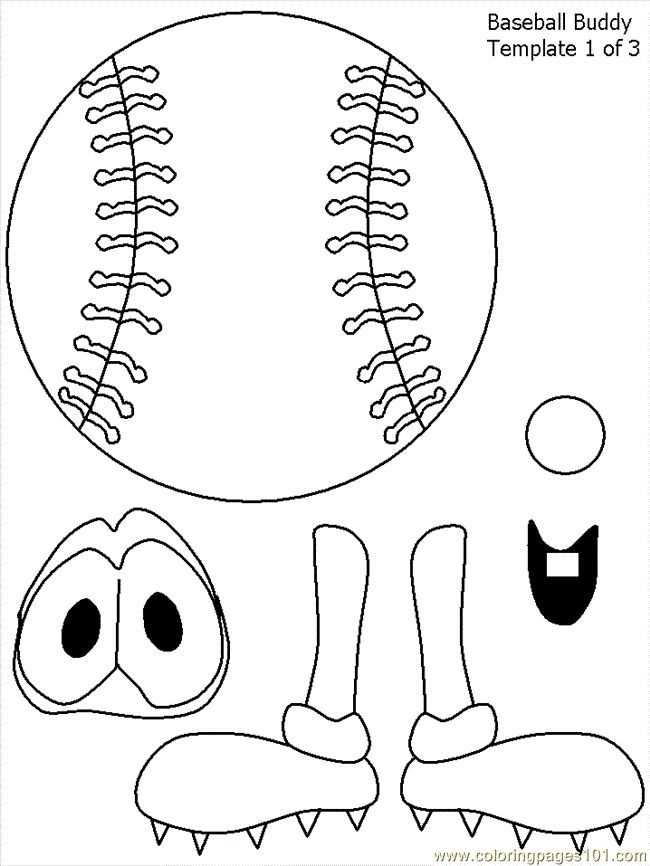 free printable baseball cutouts