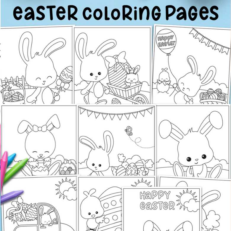 printable coloring pages easter bunny