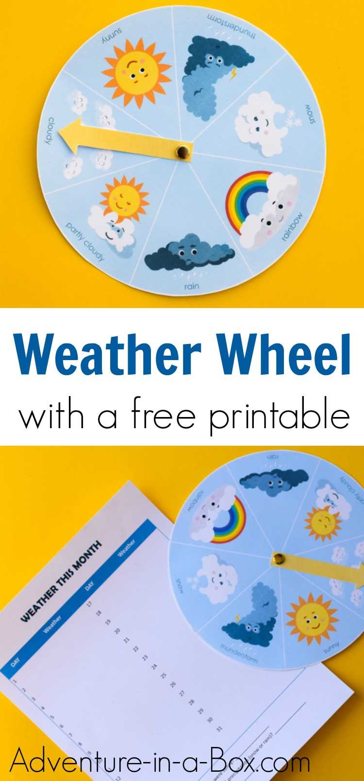 weather wheel printable