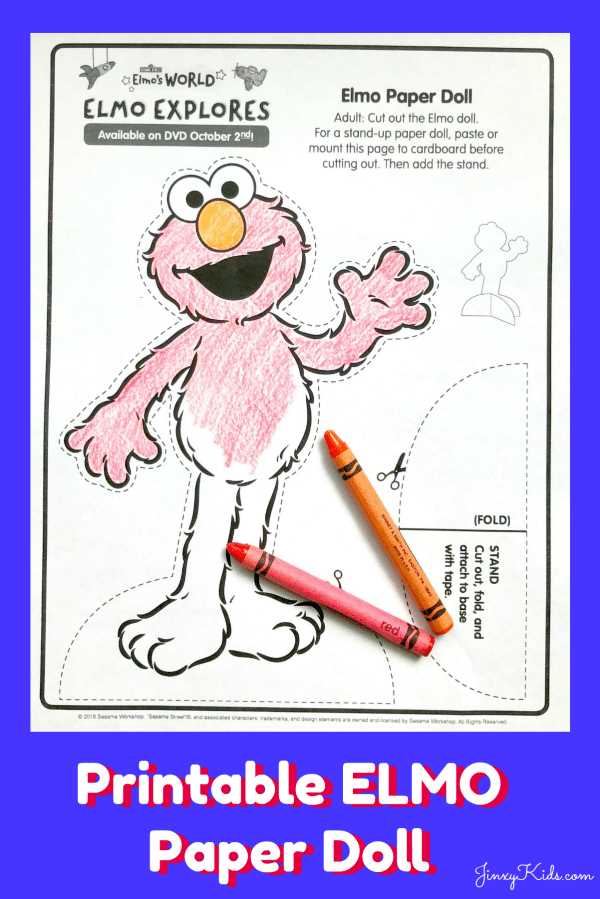 elmo free printable
