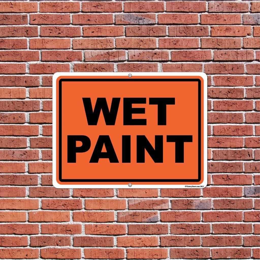 wet paint printable signs