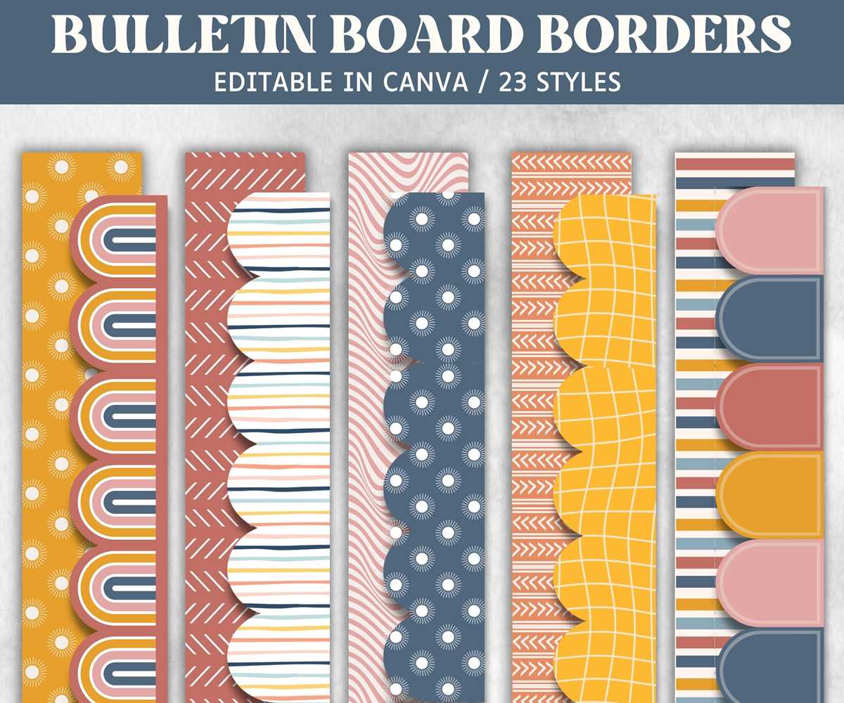 printable bulletin board borders