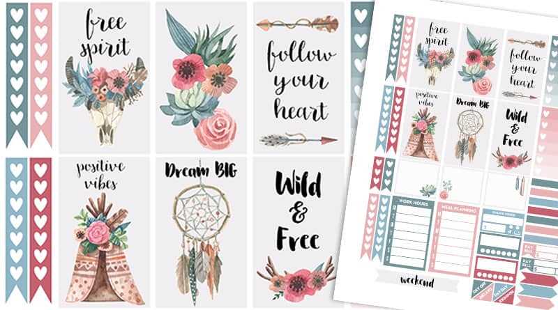 free sticker printables