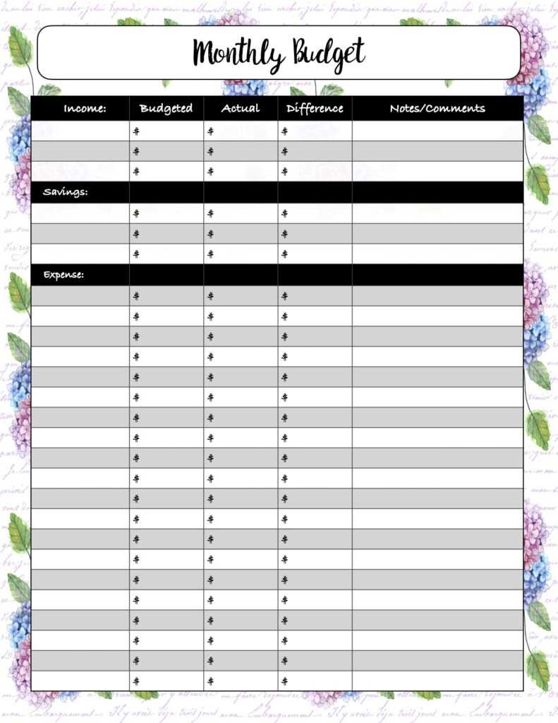 free printable expense tracker