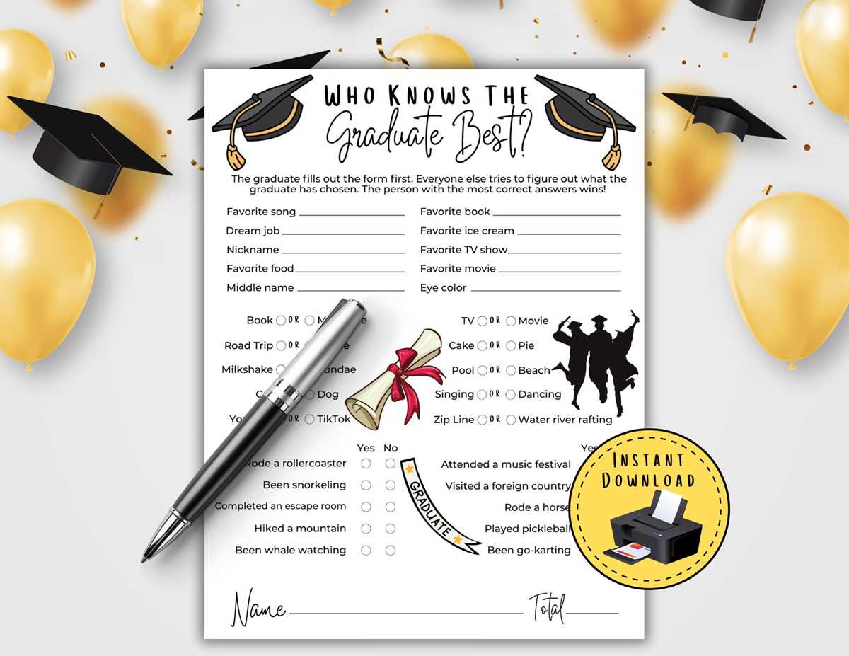 who knows the graduate best free printable