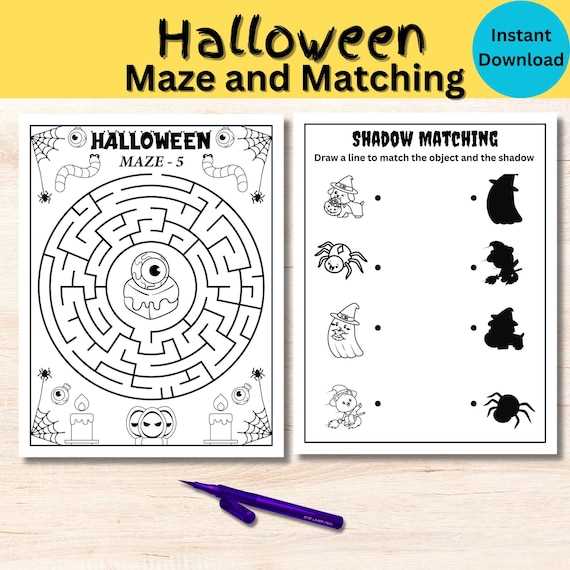free printable halloween mazes