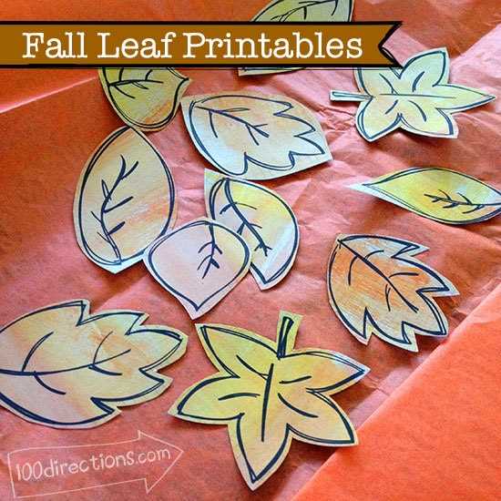 autumn leaves free printables