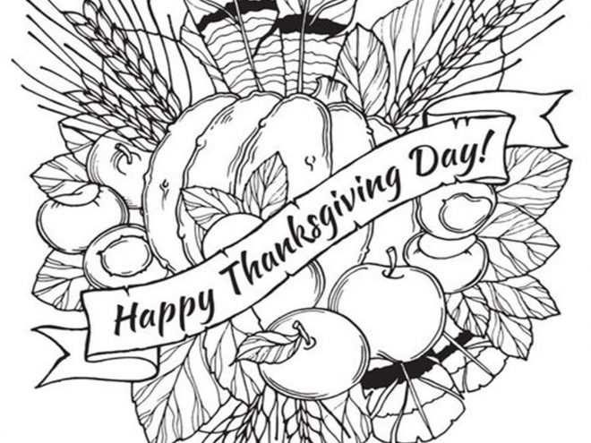 thanksgiving colouring pages printable