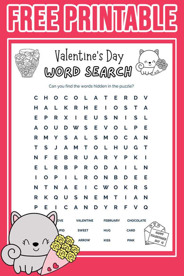 word search free printables