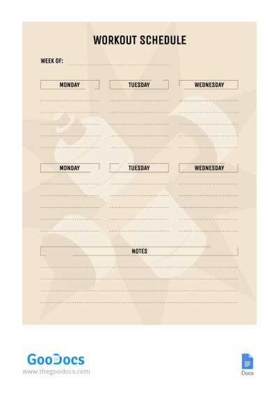workout sheets printable