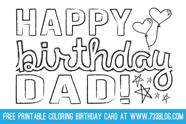 free printable colouring birthday cards