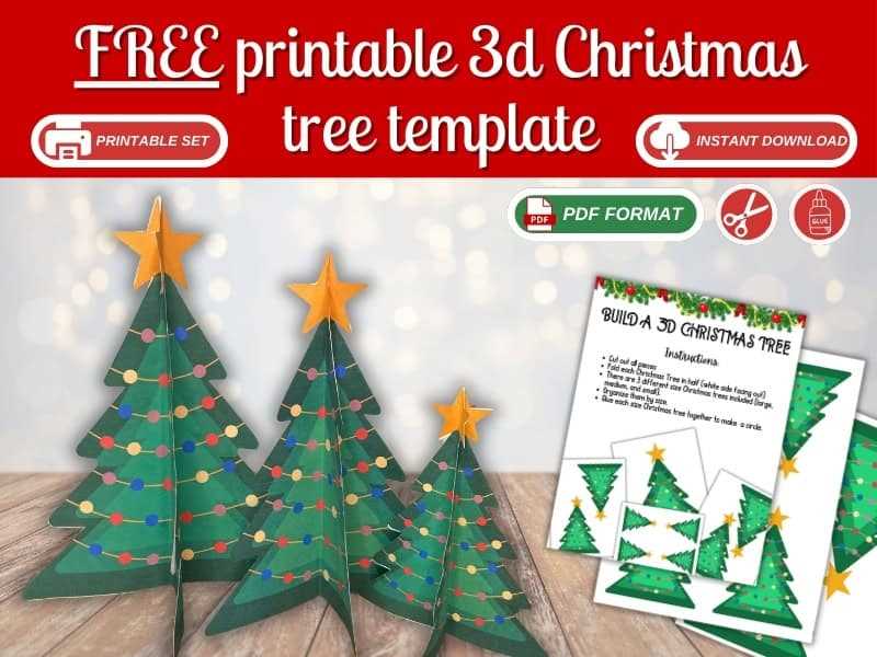 free christmas tree printable template
