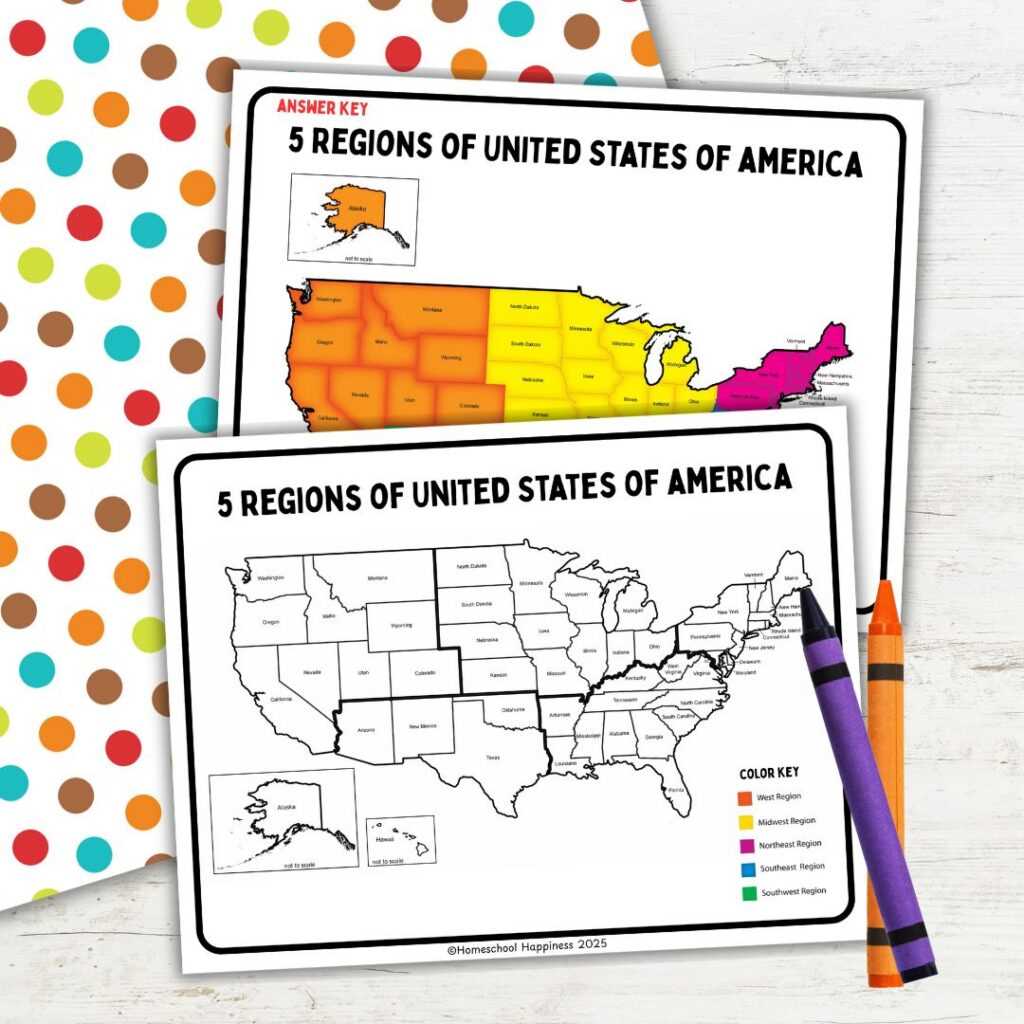 us regions map printable