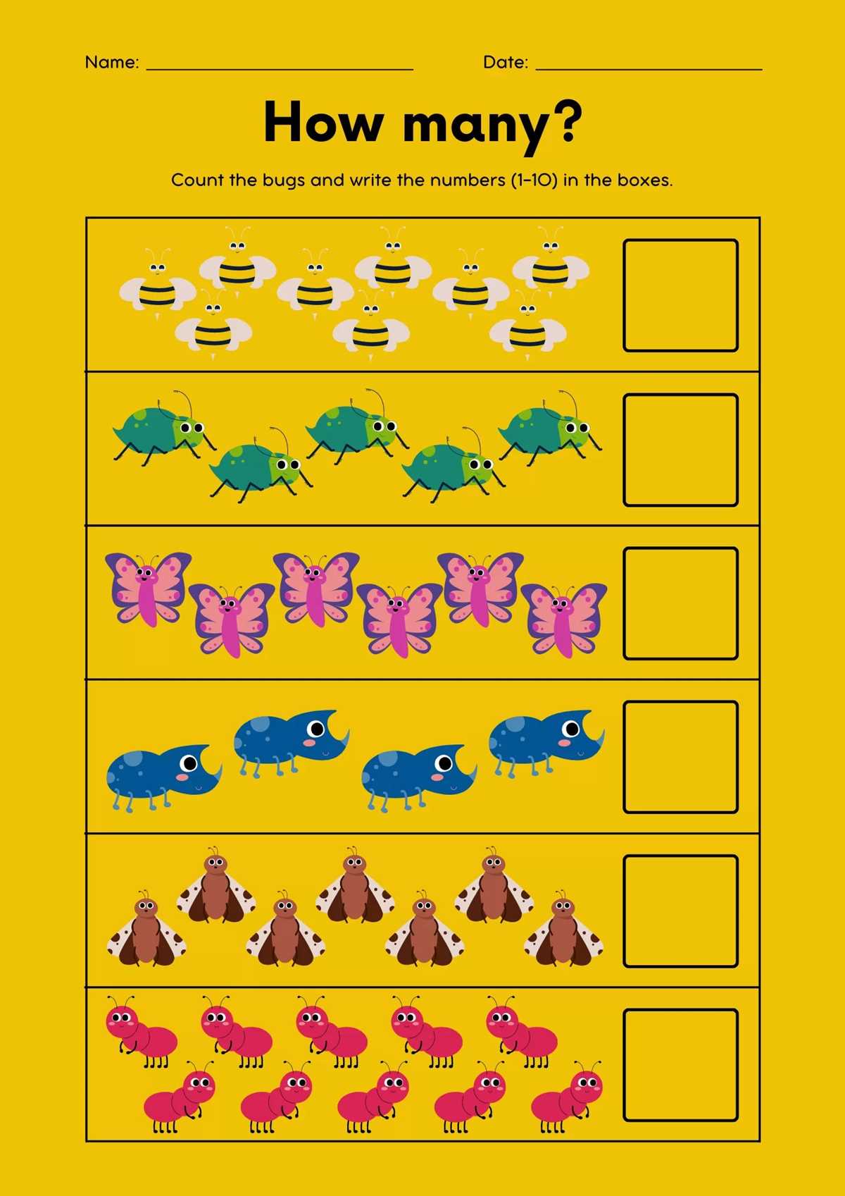 free printable math worksheets for preschool