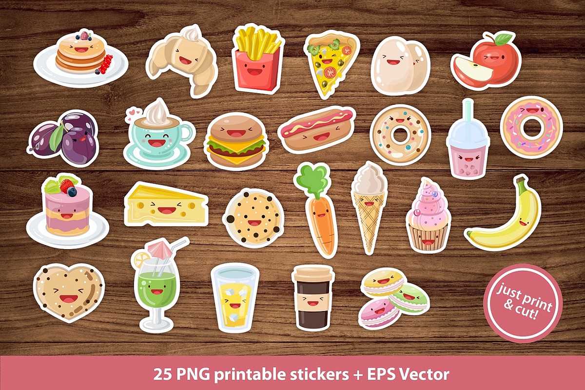 kawaii stickers printable