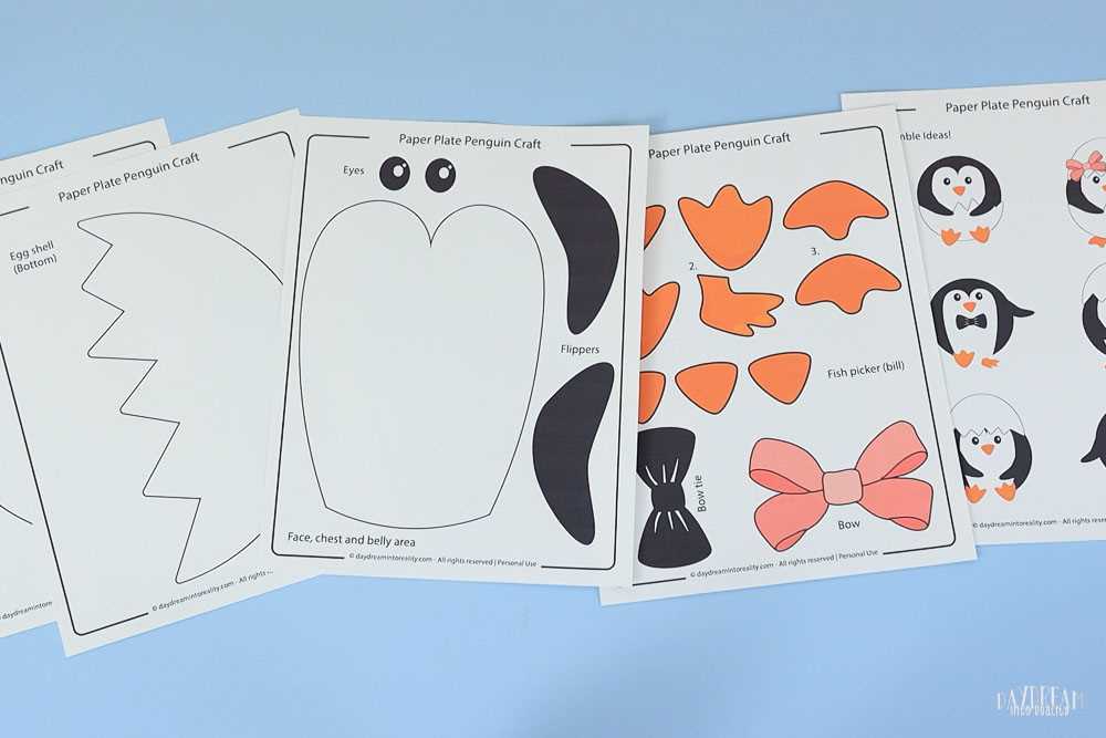 printable cut out penguin template