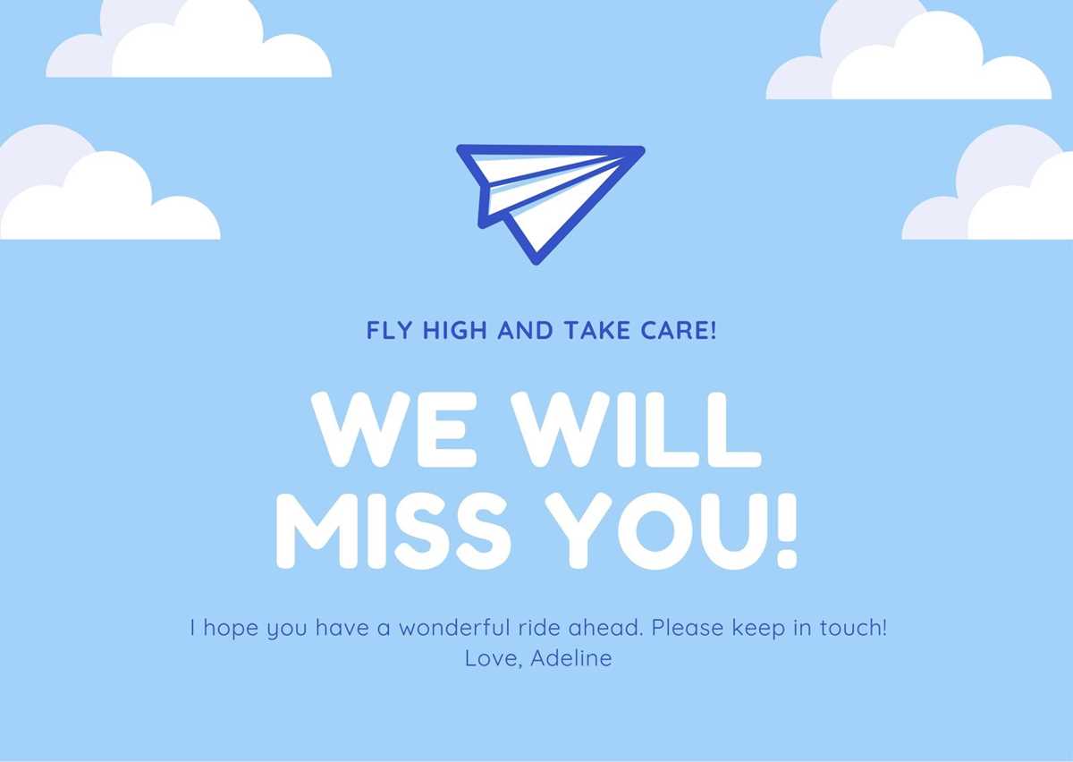 farewell cards for colleagues printable