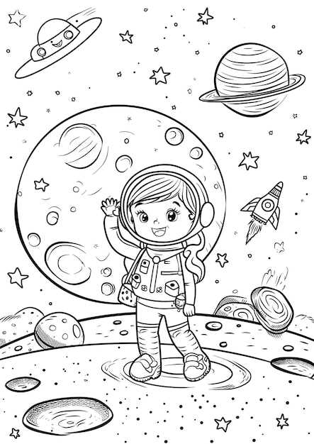 printable astronaut coloring pages