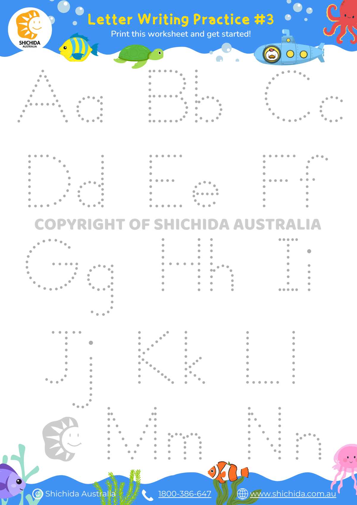 alphabet printable sheets