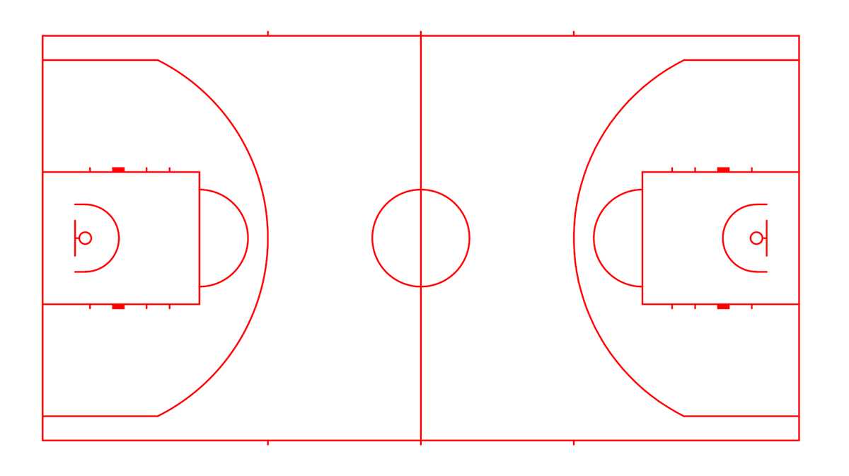 free printable basketball court