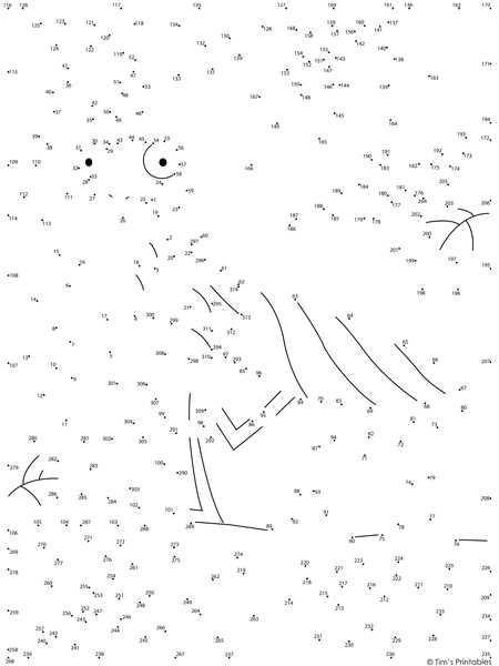 very hard dot to dot printables