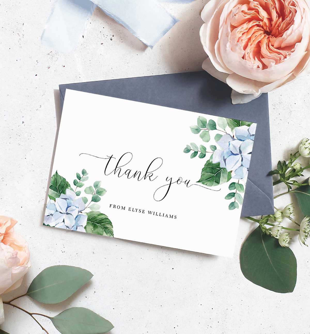printable thank you card template