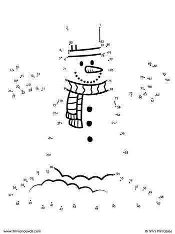 printable connect the dots christmas