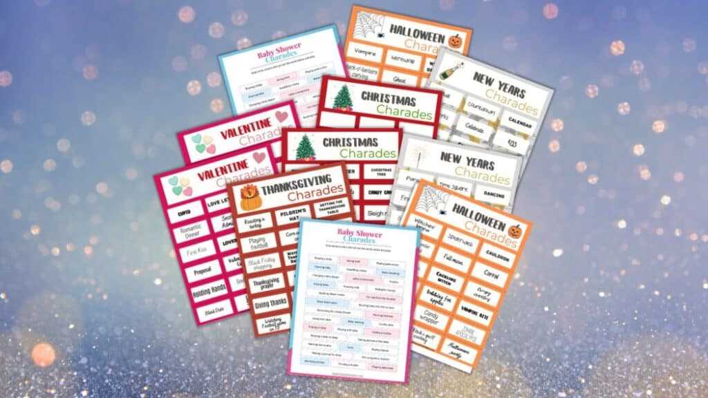 charades game printable
