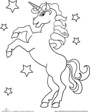 unicorn printable coloring sheets