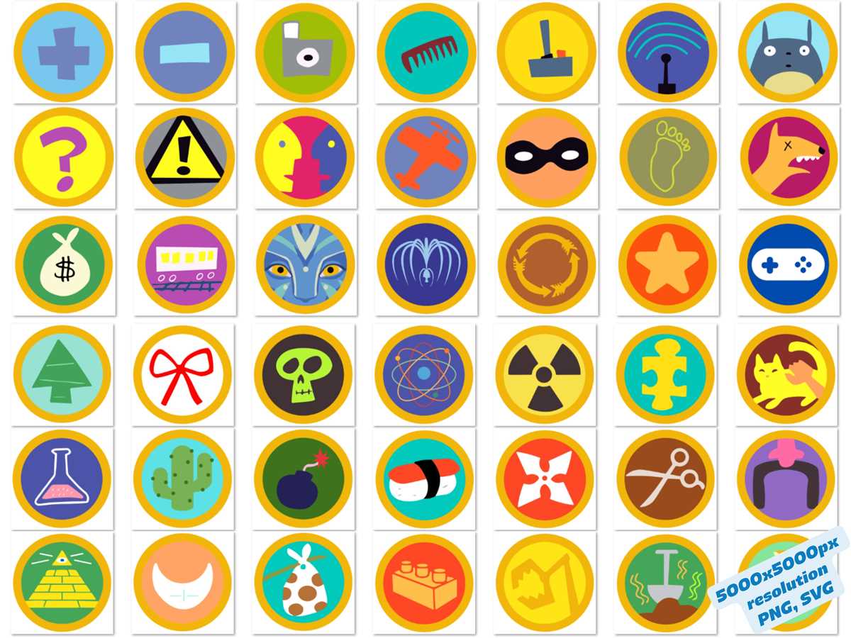 russell badges printable