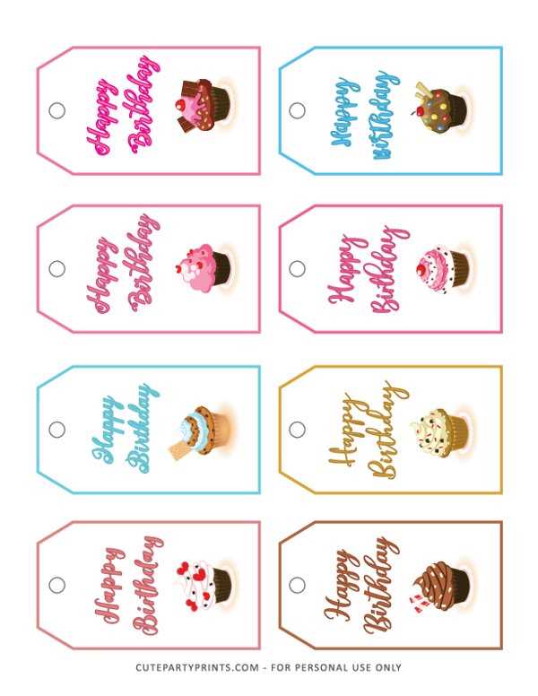 free birthday gift tags printable