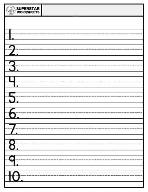 printable spelling test paper