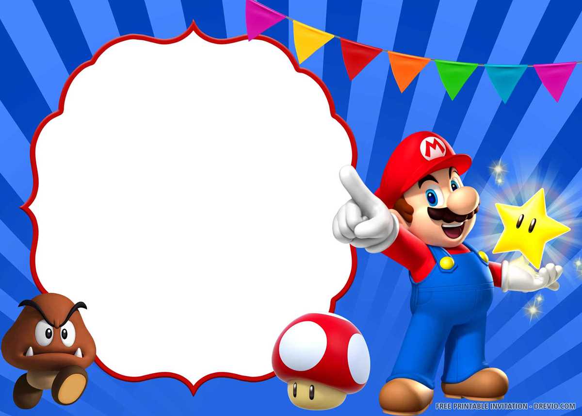 free printable super mario