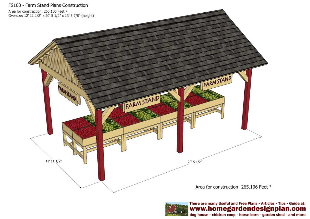 farm stand plans free printable