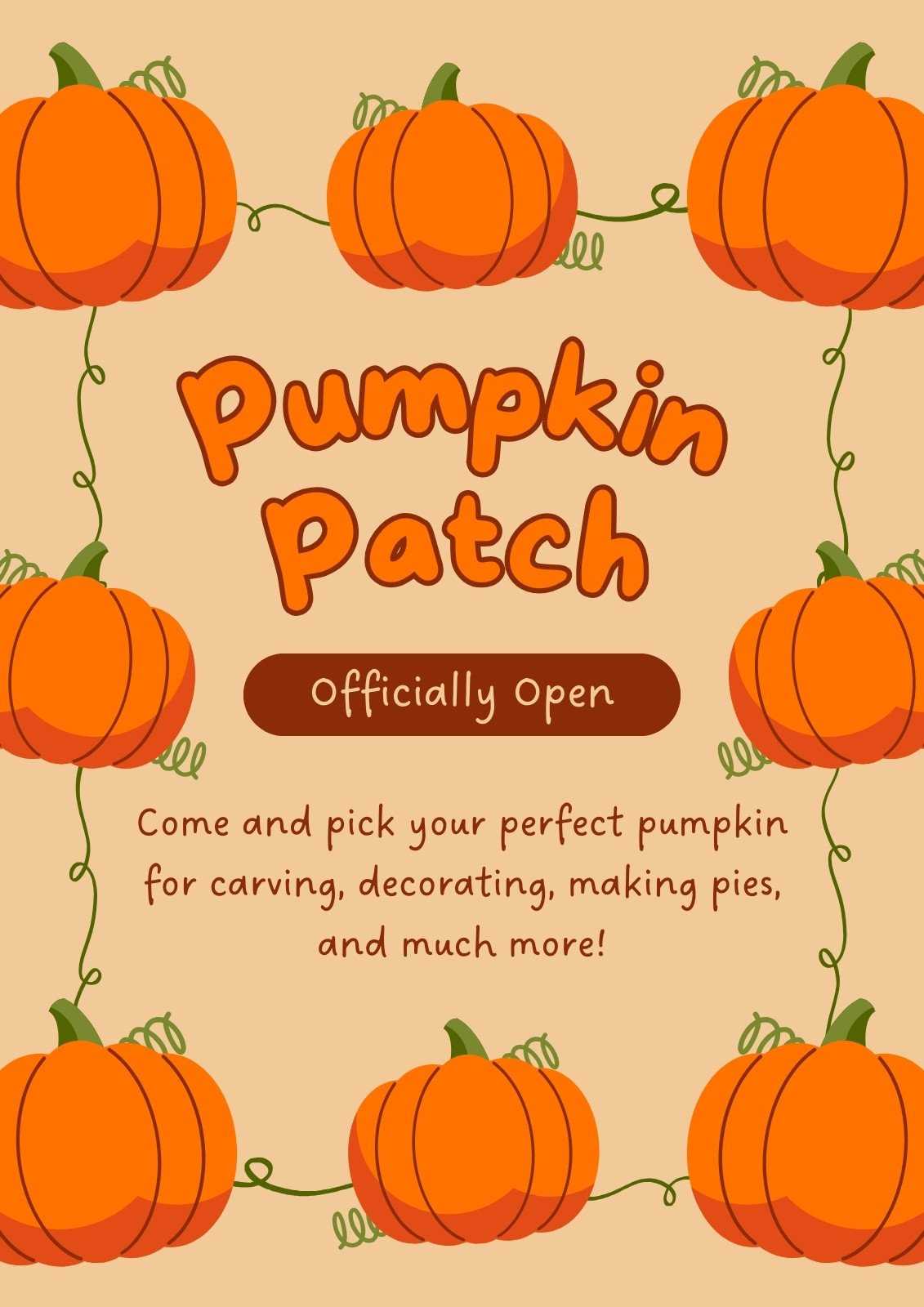 free pumpkin printable